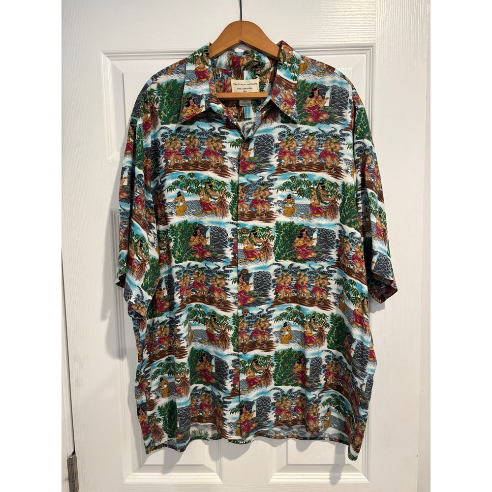Vintage Dietrich Varez Collection‎ by Reyn Spooner Hawaiian Aloha Shirt XL Rayon